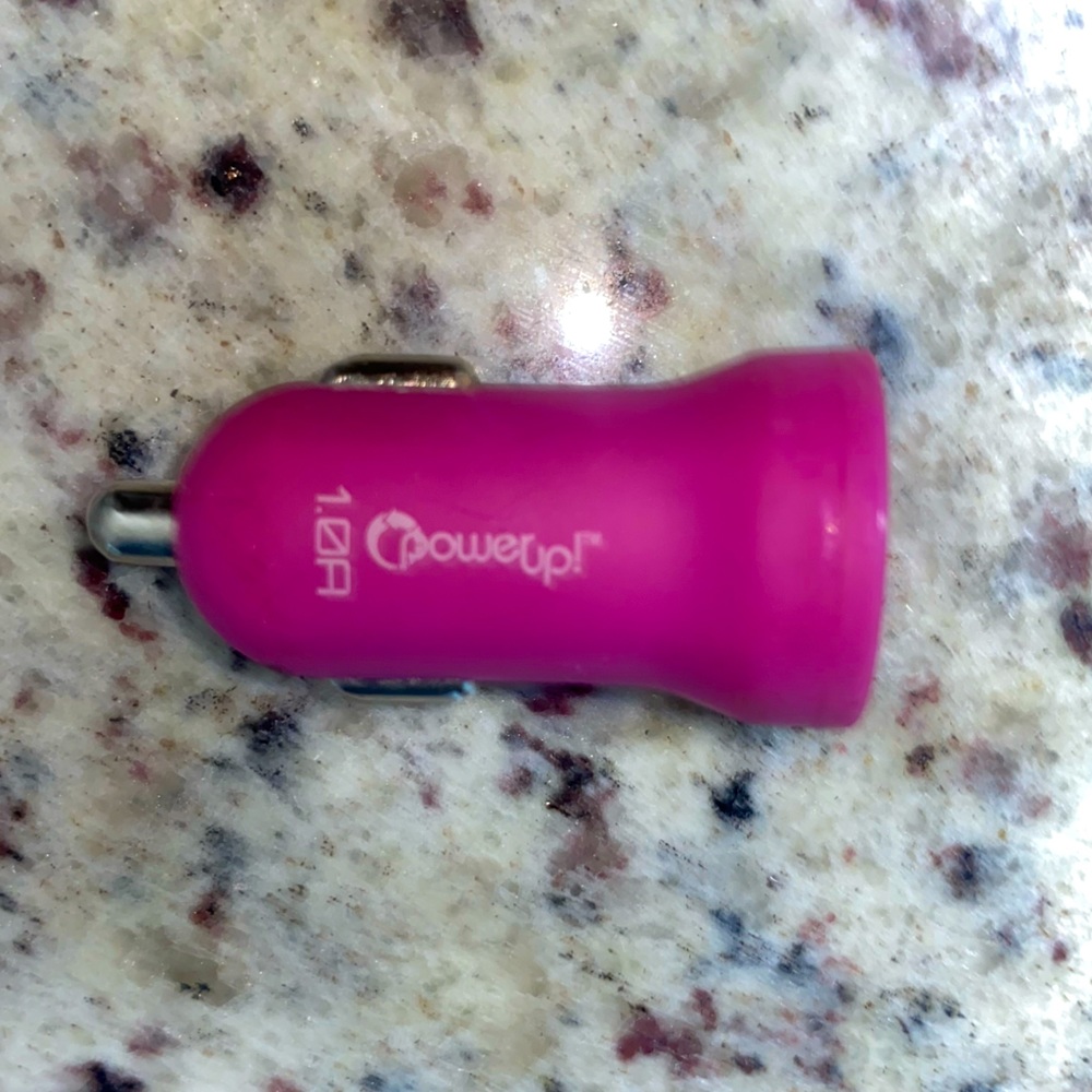 Pink 1-Port USB Car Charger